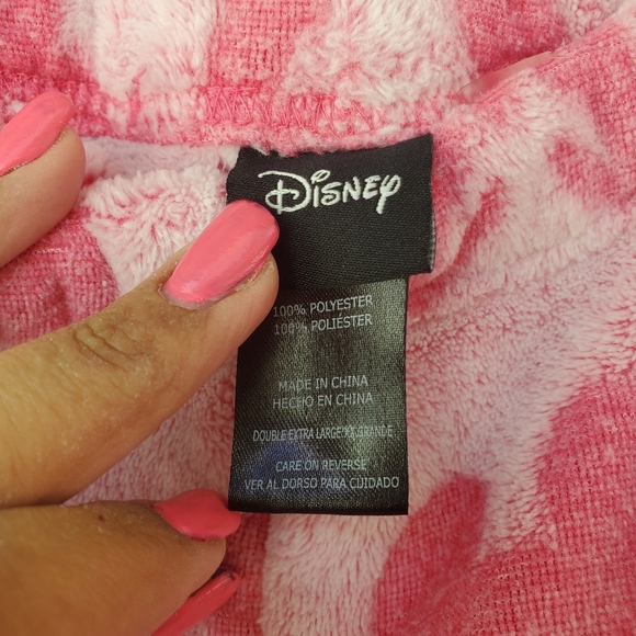 Disney Women's 2 piece fleece jogger pajama lounge set pink - Picture 9 of 11